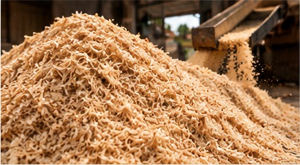 Sawmill equipment where hardwood is processed